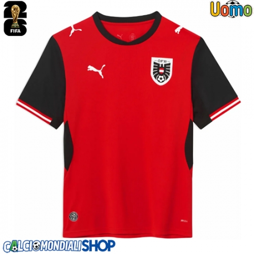 Maglie da calcio Austria Prima Maglia Mondiali 2026  Manica Corta